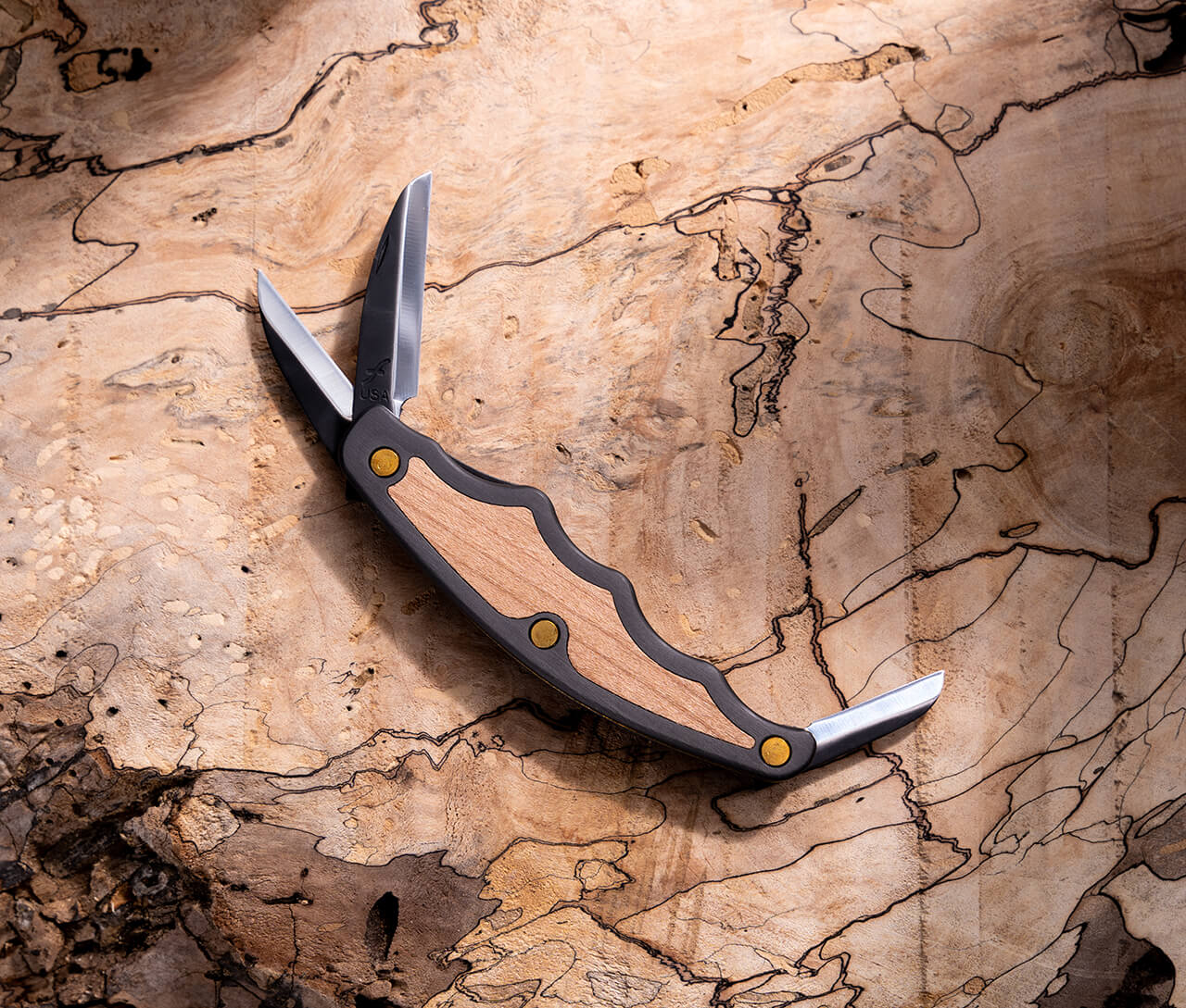 Coltello Per Sgrossatura FLEXCUT PRO FP03 - Lama Da 5 Cm In Acciaio 1095, Finitura A Specchio