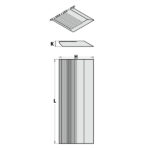 SET DI 4 COLTELLI ZIGRINATI X PIALLA 650x70x8 HS
